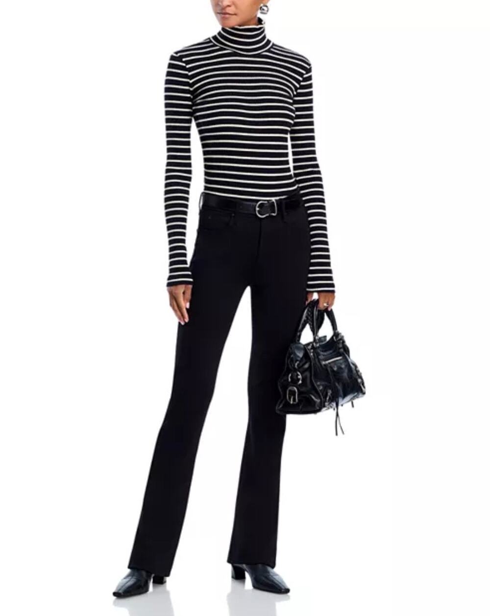 MOTHER NWT High Waisted Runaway Jeans in Black Not Guilty Size Size 27